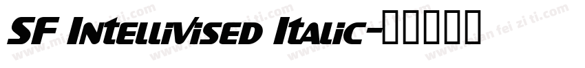 SF Intellivised Italic字体转换